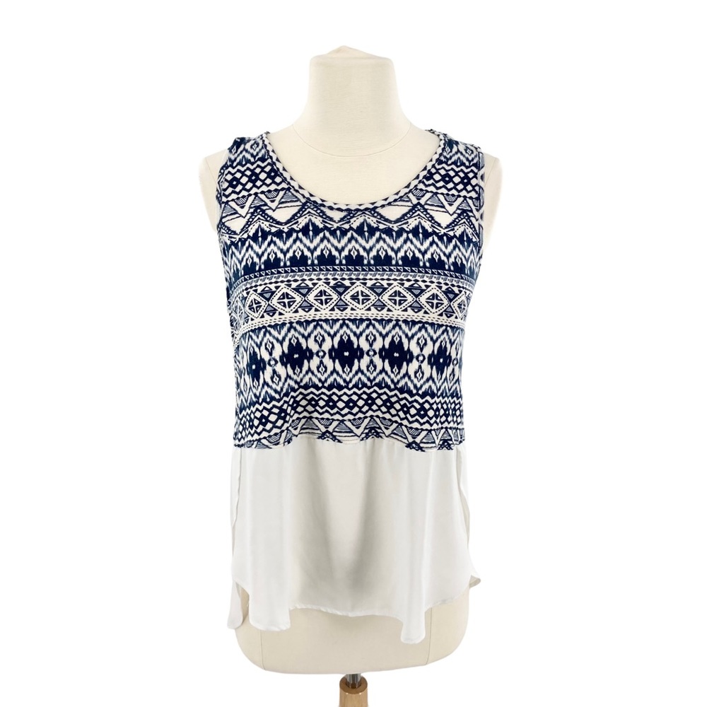 🍄Le Lis mixed media top size M